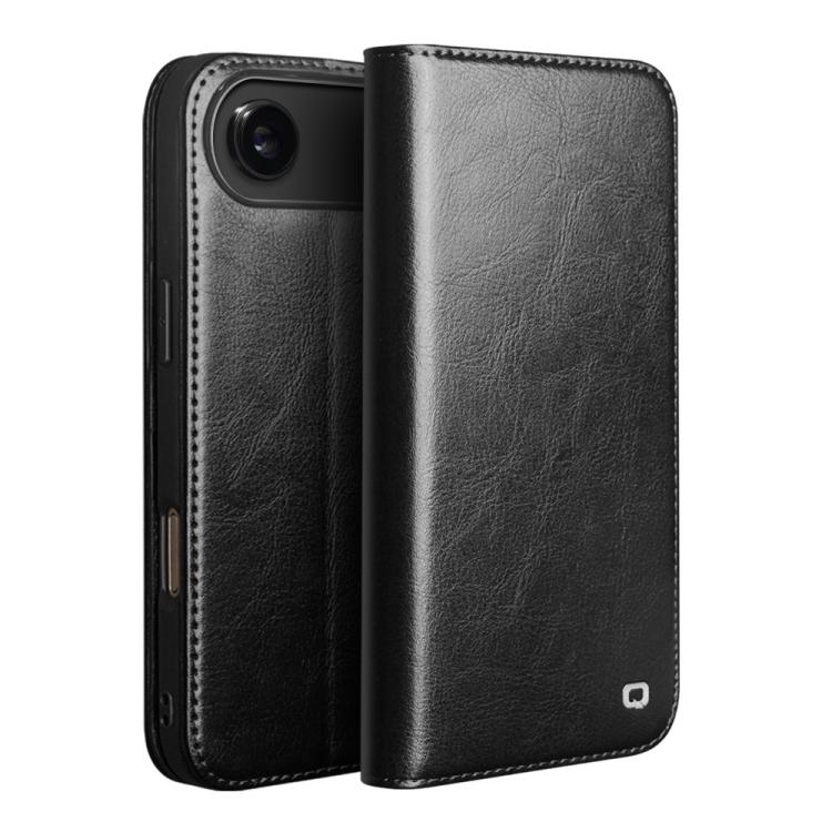 For iPhone Air QIALINO Classic Genuine Leather Phone Case(Black) - iPhone Air Cases by QIALINO | Online Shopping UK | buy2fix