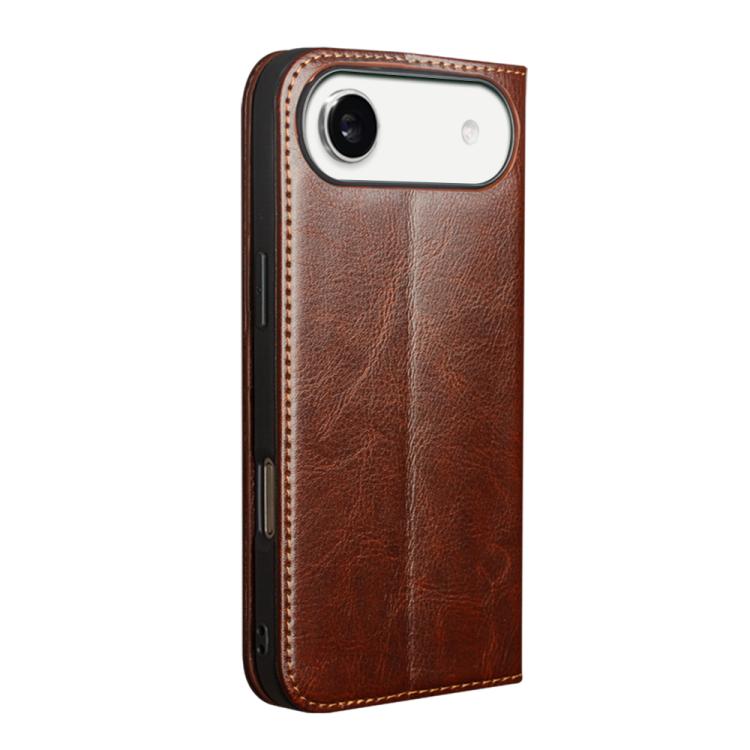 For iPhone Air QIALINO Classic Genuine Leather Phone Case(Brown) - iPhone Air Cases by QIALINO | Online Shopping UK | buy2fix