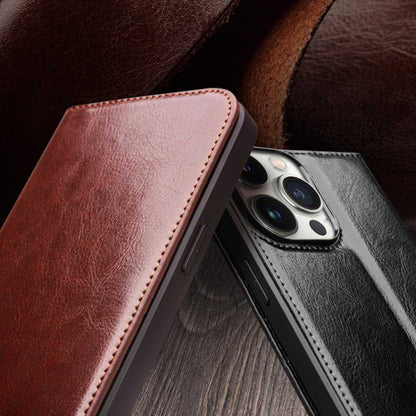 For iPhone 16e QIALINO Classic Genuine Leather Phone Case(Brown) - iPhone 16e Cases by QIALINO | Online Shopping UK | buy2fix