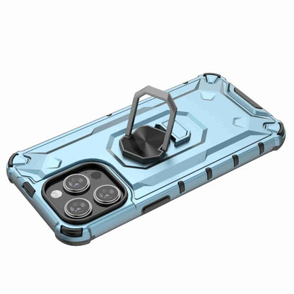 For iPhone 14 Pro Ice Armor Series Ring Holder Phone Case(Silver) by buy2fix