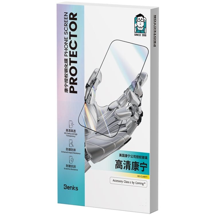 For iPhone 15 Benks King Kong Corning HD Tempered Glass Film - iPhone 15 Tempered Glass by Benks | Online Shopping UK | buy2fix