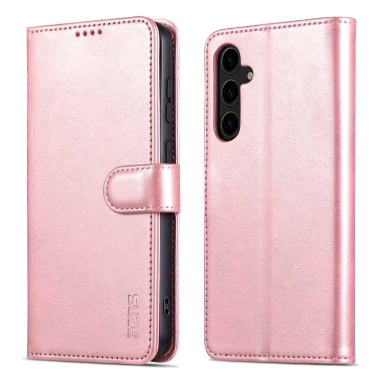 For Samsung Galaxy S24+ 5G AZNS Skin Feel Calf Texture Flip Leather Phone Case(Rose Gold) - Galaxy S24+ 5G Cases by AZNS | Online Shopping UK | buy2fix