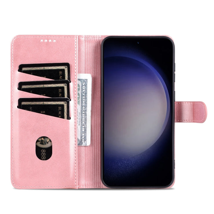 For Samsung Galaxy S24+ 5G AZNS Skin Feel Calf Texture Flip Leather Phone Case(Rose Gold) - Galaxy S24+ 5G Cases by AZNS | Online Shopping UK | buy2fix