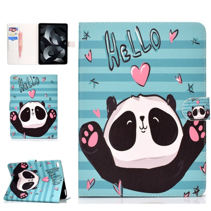 For iPad Air / iPad Air 2  2016 / iPad Pro9.7 / iPad9.7 / 2017 / 2018 Colored Drawing Pattern Horizontal Flip PU Leather Case with Holder & Card Slot & Sleep / Wake-up Function(Love Panda) - More iPad Cases by buy2fix | Online Shopping UK | buy2fix