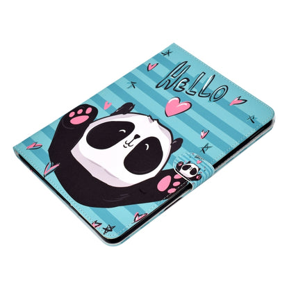 For iPad Air / iPad Air 2  2016 / iPad Pro9.7 / iPad9.7 / 2017 / 2018 Colored Drawing Pattern Horizontal Flip PU Leather Case with Holder & Card Slot & Sleep / Wake-up Function(Love Panda) - More iPad Cases by buy2fix | Online Shopping UK | buy2fix