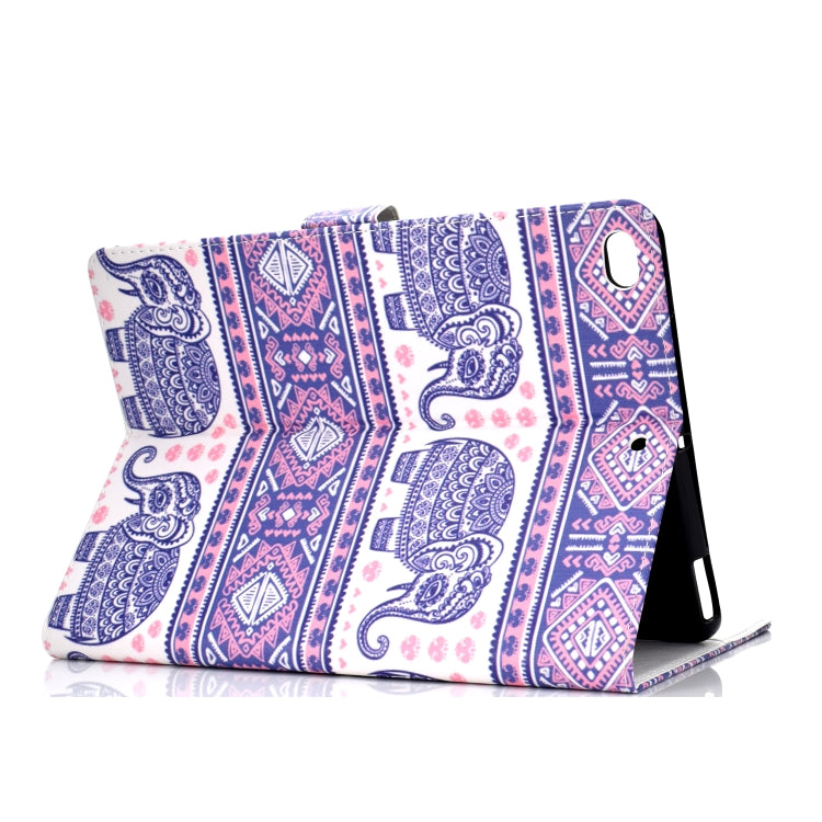 For iPad Air / iPad Air 2  2016 / iPad Pro9.7 / iPad9.7 / 2017 / 2018 Colored Drawing Pattern Horizontal Flip PU Leather Case with Holder & Card Slot & Sleep / Wake-up Function(Totem Elephant) - More iPad Cases by buy2fix | Online Shopping UK | buy2fix