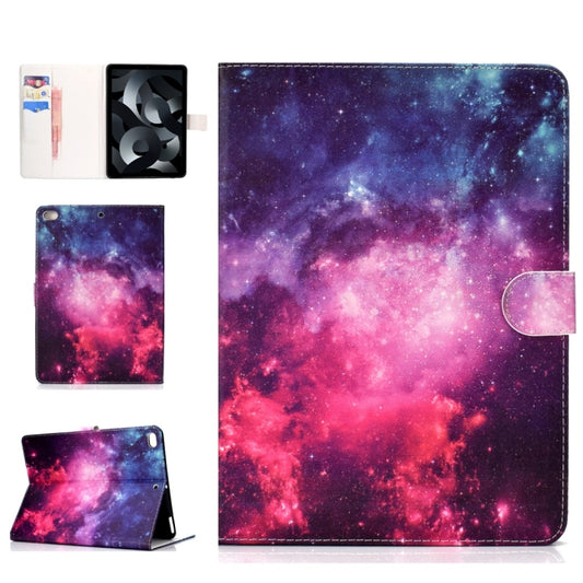 For iPad Air / iPad Air 2  2016 / iPad Pro9.7 / iPad9.7 / 2017 / 2018 Colored Drawing Pattern Horizontal Flip PU Leather Case with Holder & Card Slot & Sleep / Wake-up Function(Starry Sky) - More iPad Cases by buy2fix | Online Shopping UK | buy2fix