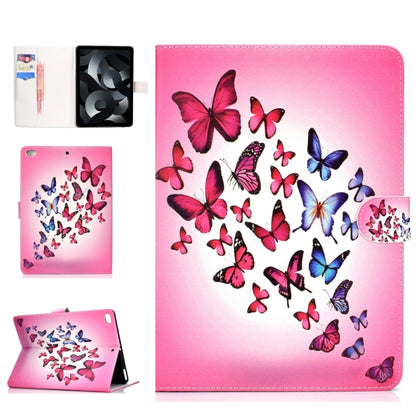 For iPad Air / iPad Air 2  2016 / iPad Pro9.7 / iPad9.7 / 2017 / 2018 Colored Drawing Pattern Horizontal Flip PU Leather Case with Holder & Card Slot & Sleep / Wake-up Function(Butterfly) - More iPad Cases by buy2fix | Online Shopping UK | buy2fix