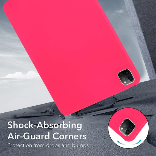 For iPad Air 13 2024 / Air 13 2025 Oil Spray Skin-friendly TPU Tablet Case(Rose Red) by buy2fix