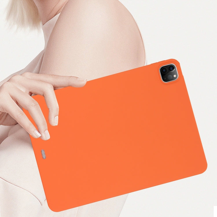 For iPad Pro 12.9 2018/2020/2021/2022 Oil Spray Skin-friendly TPU Tablet Case(Orange) - iPad Pro 12.9 (2022/2021) Cases by buy2fix | Online Shopping UK | buy2fix