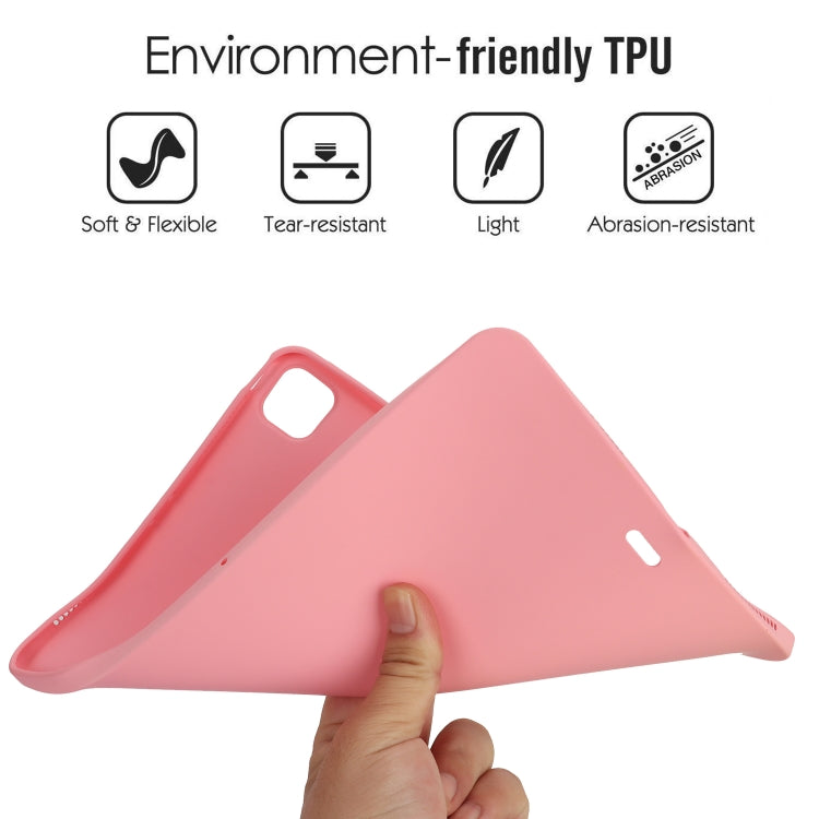 For iPad Pro 12.9 2018/2020/2021/2022 Oil Spray Skin-friendly TPU Tablet Case(Pink) - iPad Pro 12.9 (2022/2021) Cases by buy2fix | Online Shopping UK | buy2fix