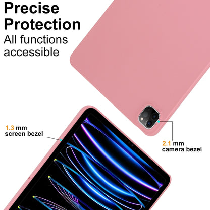 For iPad Pro 12.9 2018/2020/2021/2022 Oil Spray Skin-friendly TPU Tablet Case(Pink) - iPad Pro 12.9 (2022/2021) Cases by buy2fix | Online Shopping UK | buy2fix