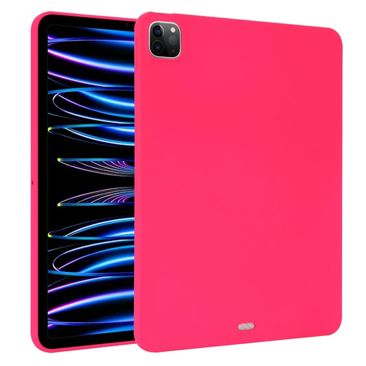 For iPad Pro 12.9 2018/2020/2021/2022 Oil Spray Skin-friendly TPU Tablet Case(Rose Red) - iPad Pro 12.9 (2022/2021) Cases by buy2fix | Online Shopping UK | buy2fix