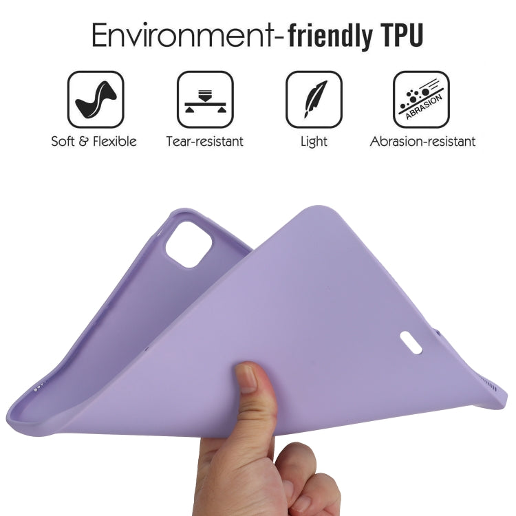 For iPad Pro 12.9 2018/2020/2021/2022 Oil Spray Skin-friendly TPU Tablet Case(Purple) - iPad Pro 12.9 (2022/2021) Cases by buy2fix | Online Shopping UK | buy2fix