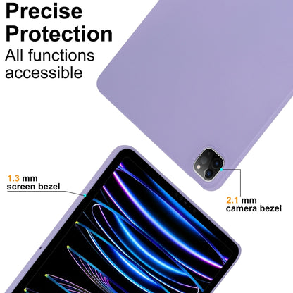 For iPad Pro 12.9 2018/2020/2021/2022 Oil Spray Skin-friendly TPU Tablet Case(Purple) - iPad Pro 12.9 (2022/2021) Cases by buy2fix | Online Shopping UK | buy2fix