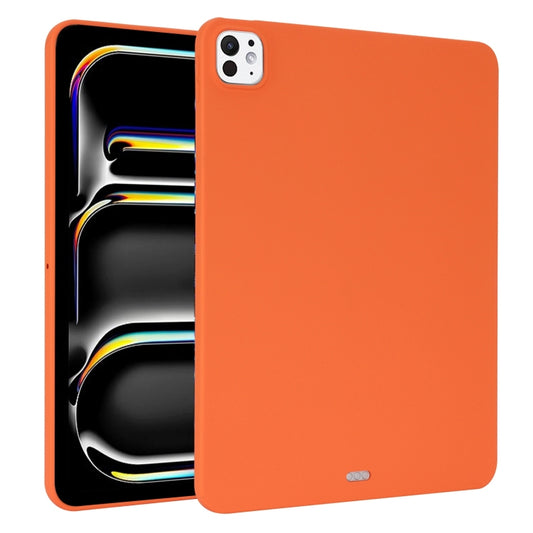 For iPad Pro 13 2025 / 2024 Oil Spray Skin-friendly TPU Tablet Case(Orange) by buy2fix
