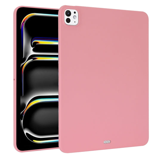 For iPad Pro 13 2025 / 2024 Oil Spray Skin-friendly TPU Tablet Case(Pink) by buy2fix