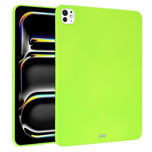 For iPad Pro 13 2025 / 2024 Oil Spray Skin-friendly TPU Tablet Case(Fluorescent Green) by buy2fix
