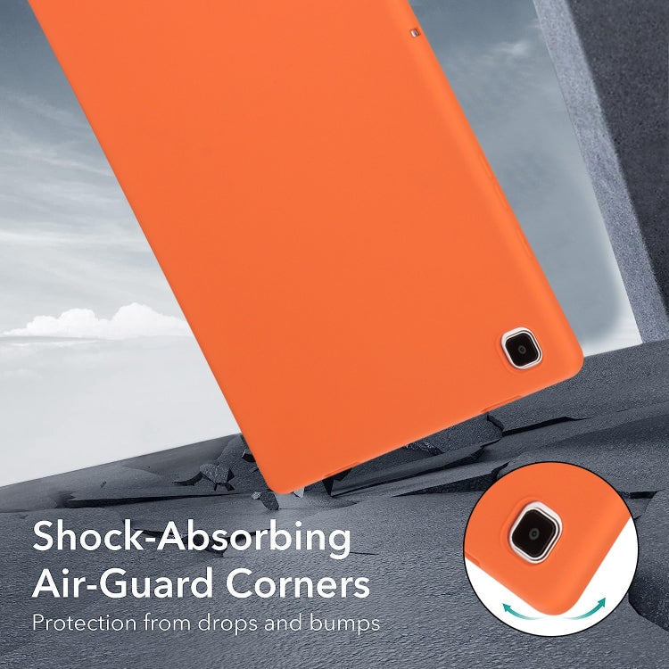 For Samsung Galaxy Tab S7 / S8 Oil Spray Skin-friendly TPU Tablet Case(Orange) by buy2fix