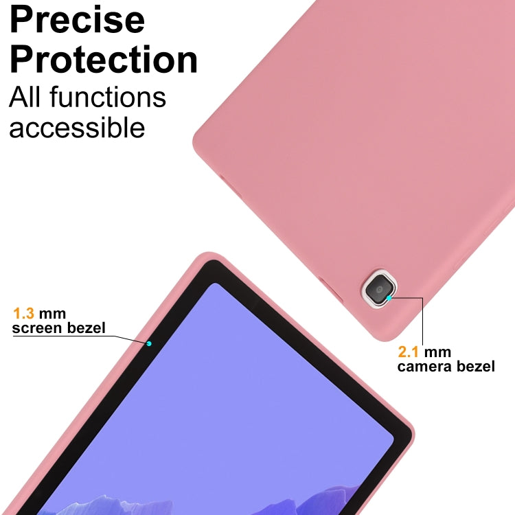 For Samsung Galaxy Tab S7 / S8 Oil Spray Skin-friendly TPU Tablet Case(Pink) by buy2fix