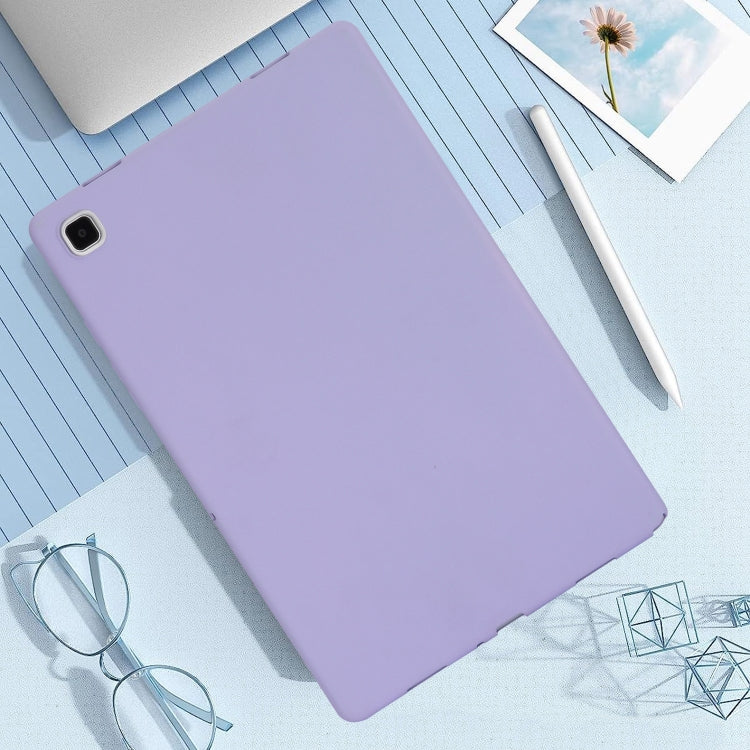 For Samsung Galaxy Tab S7 / S8 Oil Spray Skin-friendly TPU Tablet Case(Purple) by buy2fix