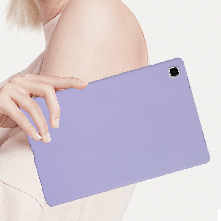 For Samsung Galaxy Tab S7 / S8 Oil Spray Skin-friendly TPU Tablet Case(Purple) by buy2fix