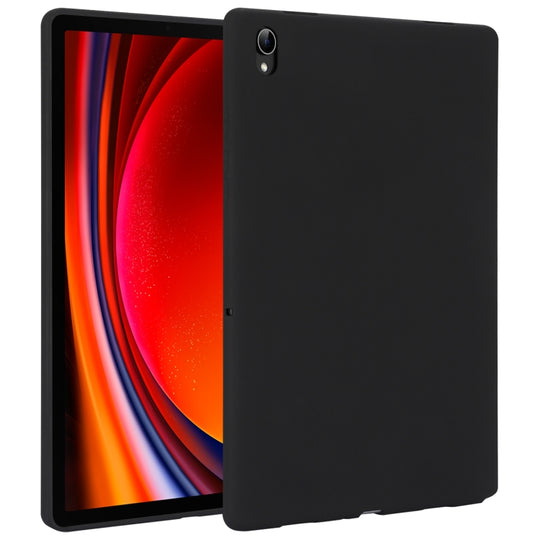 For Samsung Galaxy Tab S9 Oil Spray Skin-friendly TPU Tablet Case(Black)