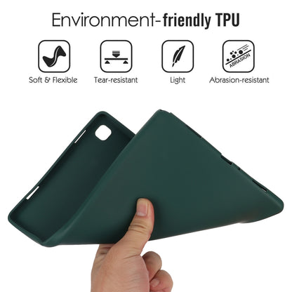 For Samsung Galaxy Tab S9 Oil Spray Skin-friendly TPU Tablet Case(Deep Green) - Galaxy Tab S9 Cases by buy2fix | Online Shopping UK | buy2fix