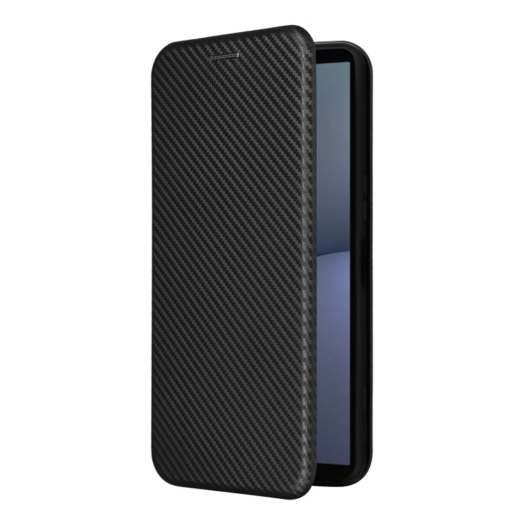 For Sony Xperia 1 VI 2024 Carbon Fiber Texture Flip Leather Phone Case(Black) by buy2fix