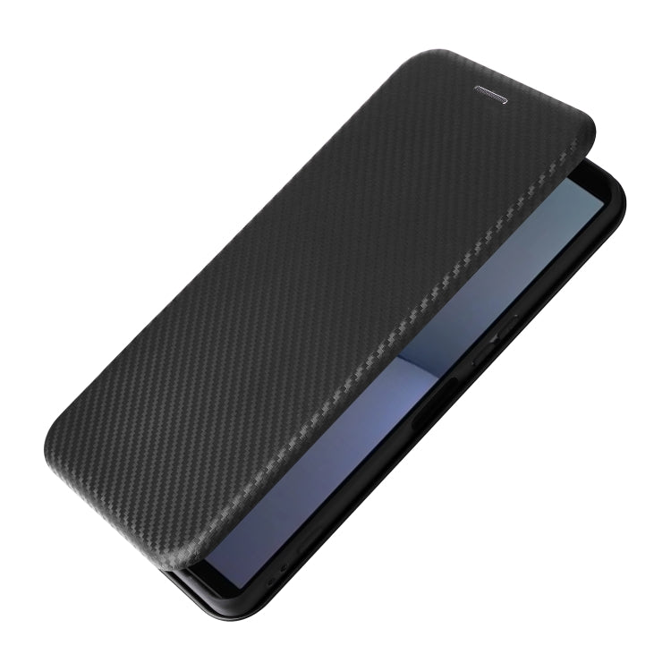 For Sony Xperia 1 VI 2024 Carbon Fiber Texture Flip Leather Phone Case(Black) - Sony Cases by buy2fix | Online Shopping UK | buy2fix