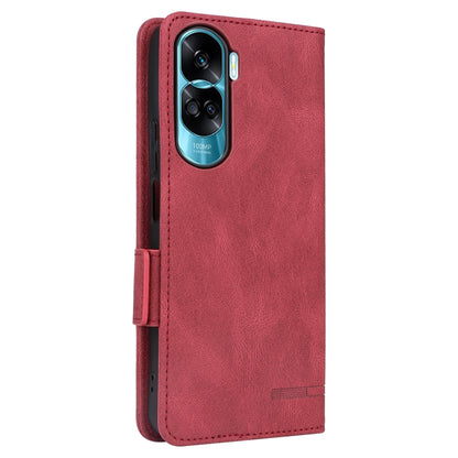 For Honor X50i / 90 Lite Magnetic Clasp Flip Leather Phone Case(Red) - Motorola Cases by buy2fix | Online Shopping UK | buy2fix