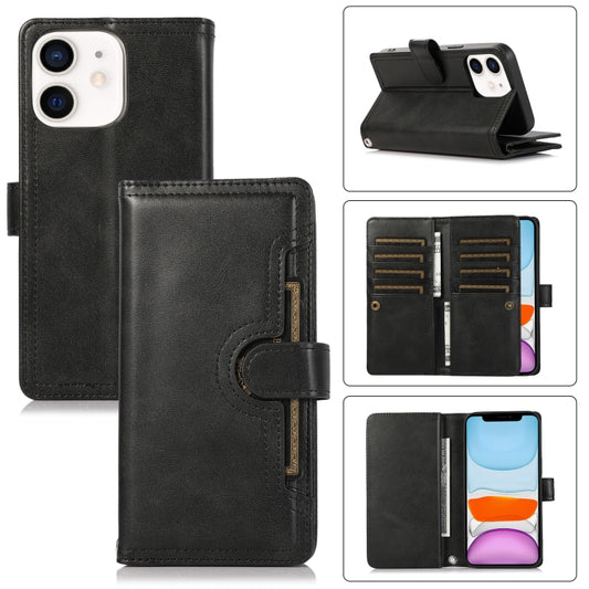 For iPhone 11 Wristband Card Slot Leather Phone Case(Black) - iPhone 11 Cases by buy2fix | Online Shopping UK | buy2fix