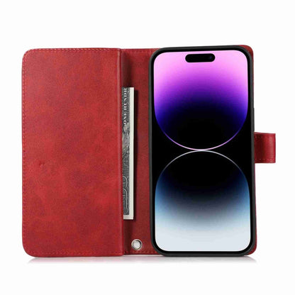 For iPhone 11 Pro Max Wristband Card Slot Leather Phone Case(Red) - iPhone 11 Pro Max Cases by buy2fix | Online Shopping UK | buy2fix