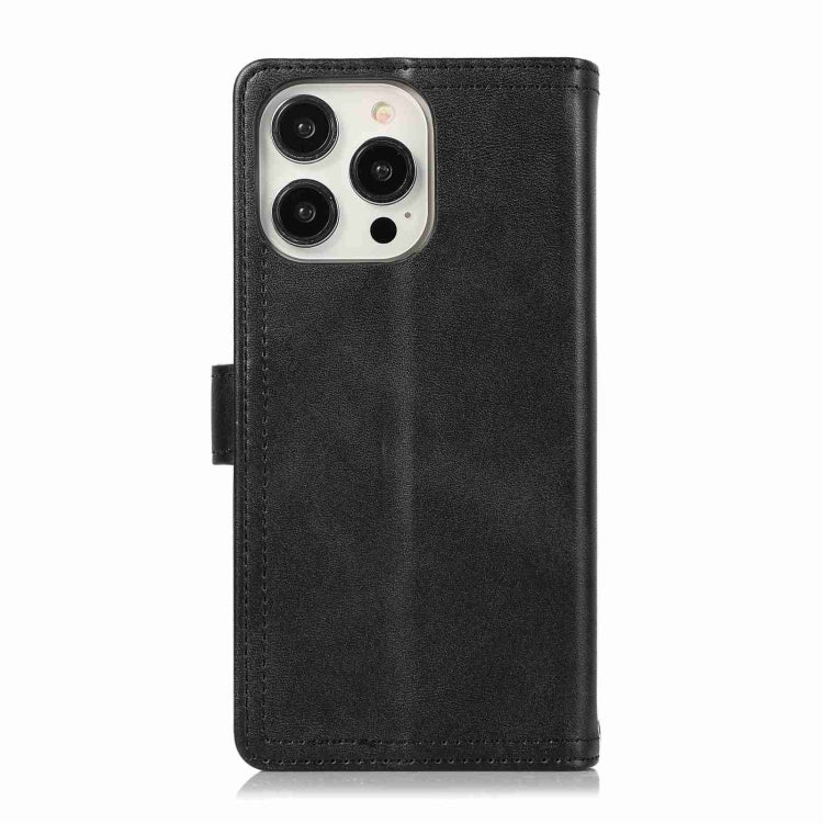 For iPhone 12 / 12 Pro Wristband Card Slot Leather Phone Case(Black) - iPhone 12 / 12 Pro Cases by buy2fix | Online Shopping UK | buy2fix