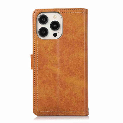 For iPhone 13 Pro Wristband Card Slot Leather Phone Case(Brown) - iPhone 13 Pro Cases by buy2fix | Online Shopping UK | buy2fix
