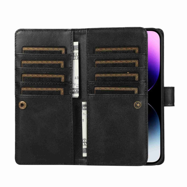 For iPhone 13 Pro Max Wristband Card Slot Leather Phone Case(Black) - iPhone 13 Pro Max Cases by buy2fix | Online Shopping UK | buy2fix