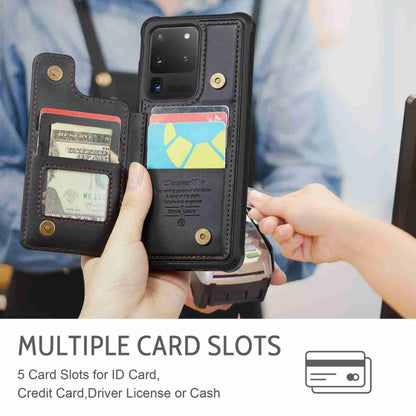 For Samsung Galaxy S20 Ultra CaseMe C22 Card Slots Holder RFID Anti-theft Phone Case(Black) by CaseMe