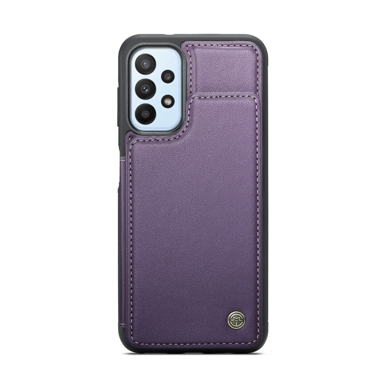 For Samsung Galaxy A23 CaseMe C22 Card Slots Holder RFID Anti-theft Phone Case(Purple) - Galaxy Phone Cases by CaseMe | Online Shopping UK | buy2fix