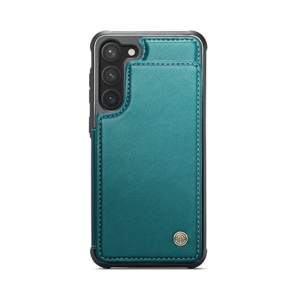 For Samsung Galaxy S23 5G CaseMe C22 Card Slots Holder RFID Anti-theft Phone Case(Blue Green) by CaseMe