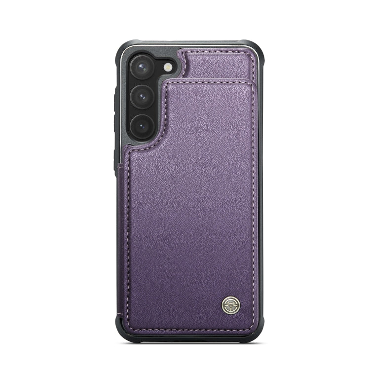 For Samsung Galaxy S23 5G CaseMe C22 Card Slots Holder RFID Anti-theft Phone Case(Purple) - Galaxy S23 5G Cases by CaseMe | Online Shopping UK | buy2fix