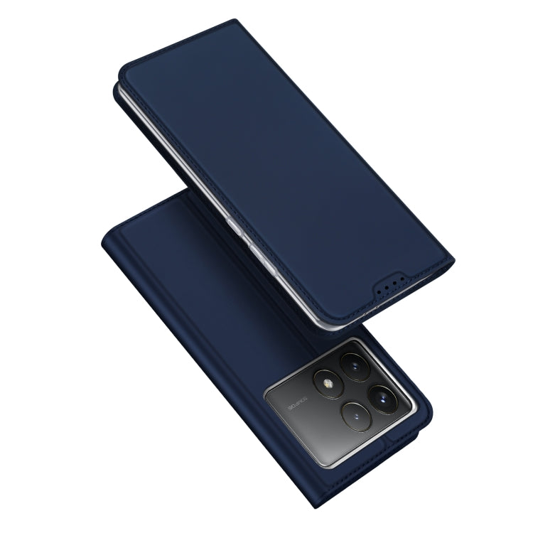 For Xiaomi Redmi K70 / K70 Pro DUX DUCIS Skin Pro Series Flip Leather Phone Case(Blue) - K70 Cases by DUX DUCIS | Online Shopping UK | buy2fix