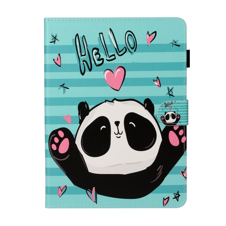 For iPad Pro 11 (2020) Colored Drawing Pattern Horizontal Flip PU Leather Tablet Case with Holder & Card Slot & Sleep / Wake-up Function(Love Panda) - iPad Pro 11 (2020) Cases by buy2fix | Online Shopping UK | buy2fix