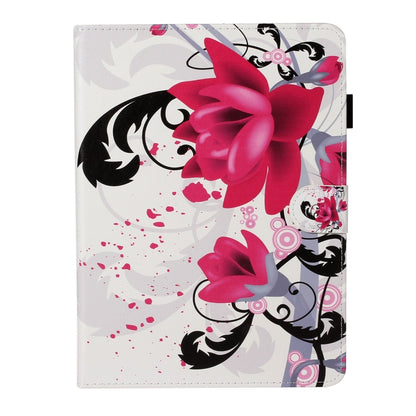 For iPad Pro 11 (2020) Colored Drawing Pattern Horizontal Flip PU Leather Tablet Case with Holder & Card Slot & Sleep / Wake-up Function(Flowers) - iPad Pro 11 (2020) Cases by buy2fix | Online Shopping UK | buy2fix