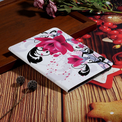 For iPad Pro 11 (2020) Colored Drawing Pattern Horizontal Flip PU Leather Tablet Case with Holder & Card Slot & Sleep / Wake-up Function(Flowers) - iPad Pro 11 (2020) Cases by buy2fix | Online Shopping UK | buy2fix