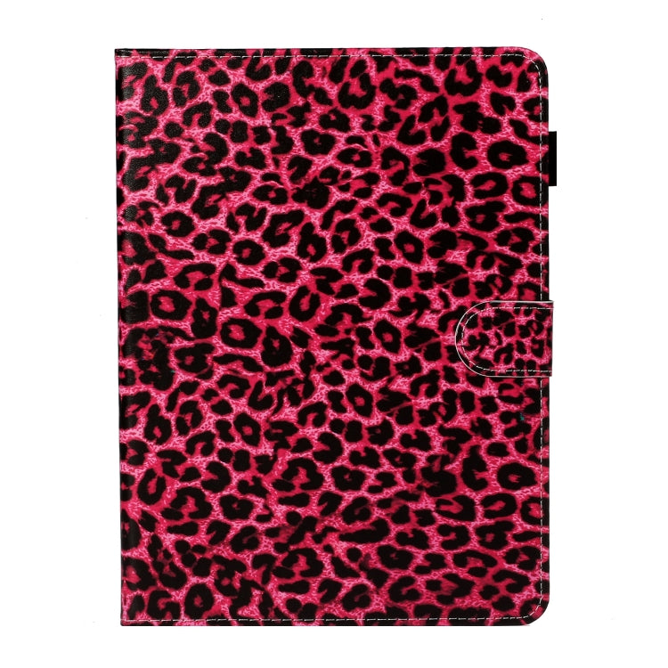 For iPad Pro 11 (2020) Colored Drawing Pattern Horizontal Flip PU Leather Tablet Case with Holder & Card Slot & Sleep / Wake-up Function(Red Pink Leopard) - iPad Pro 11 (2020) Cases by buy2fix | Online Shopping UK | buy2fix