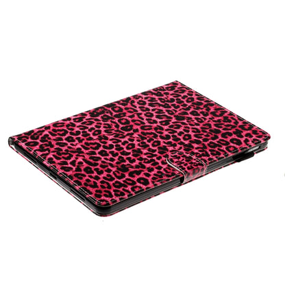For iPad Pro 11 (2020) Colored Drawing Pattern Horizontal Flip PU Leather Tablet Case with Holder & Card Slot & Sleep / Wake-up Function(Red Pink Leopard) - iPad Pro 11 (2020) Cases by buy2fix | Online Shopping UK | buy2fix