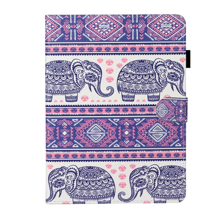 For iPad Pro 11 (2020) Colored Drawing Pattern Horizontal Flip PU Leather Tablet Case with Holder & Card Slot & Sleep / Wake-up Function(Totem Elephant) - iPad Pro 11 (2020) Cases by buy2fix | Online Shopping UK | buy2fix