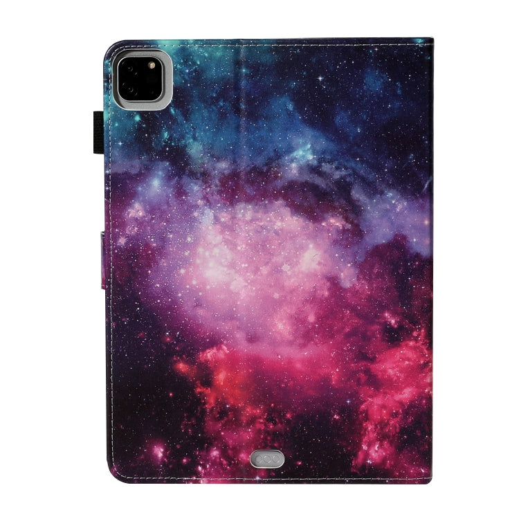 For iPad Pro 11 (2020) Colored Drawing Pattern Horizontal Flip PU Leather Tablet Case with Holder & Card Slot & Sleep / Wake-up Function(Starry Sky) - iPad Pro 11 (2020) Cases by buy2fix | Online Shopping UK | buy2fix