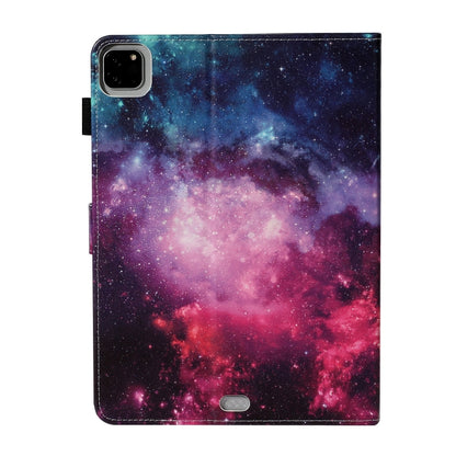 For iPad Pro 11 (2020) Colored Drawing Pattern Horizontal Flip PU Leather Tablet Case with Holder & Card Slot & Sleep / Wake-up Function(Starry Sky) - iPad Pro 11 (2020) Cases by buy2fix | Online Shopping UK | buy2fix