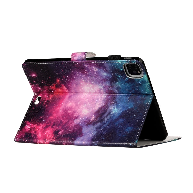 For iPad Pro 11 (2020) Colored Drawing Pattern Horizontal Flip PU Leather Tablet Case with Holder & Card Slot & Sleep / Wake-up Function(Starry Sky) - iPad Pro 11 (2020) Cases by buy2fix | Online Shopping UK | buy2fix